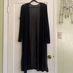 See Through Shrug with slits on the side- worn condition